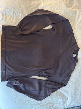 LONG SLEEVE HIGH MOCKNECK T-SHIRT in Deep Plum